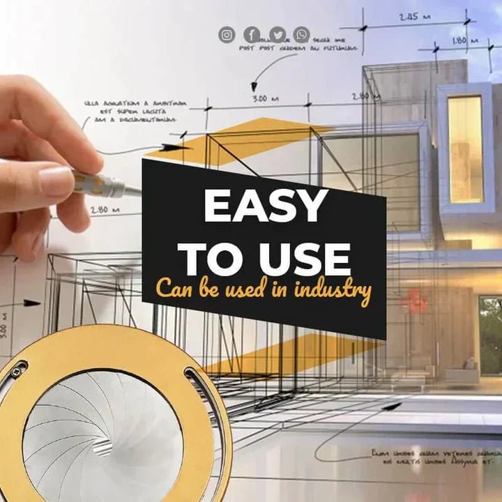 Adjustable Circle Drawing Tool | ExactCurve Compass Stretch Ruler