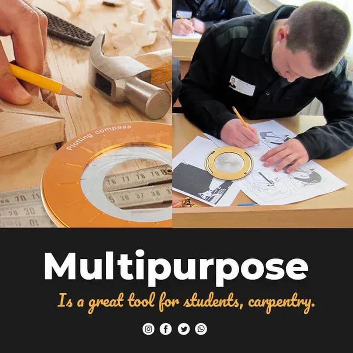 Adjustable Circle Drawing Tool | ExactCurve Compass Stretch Ruler