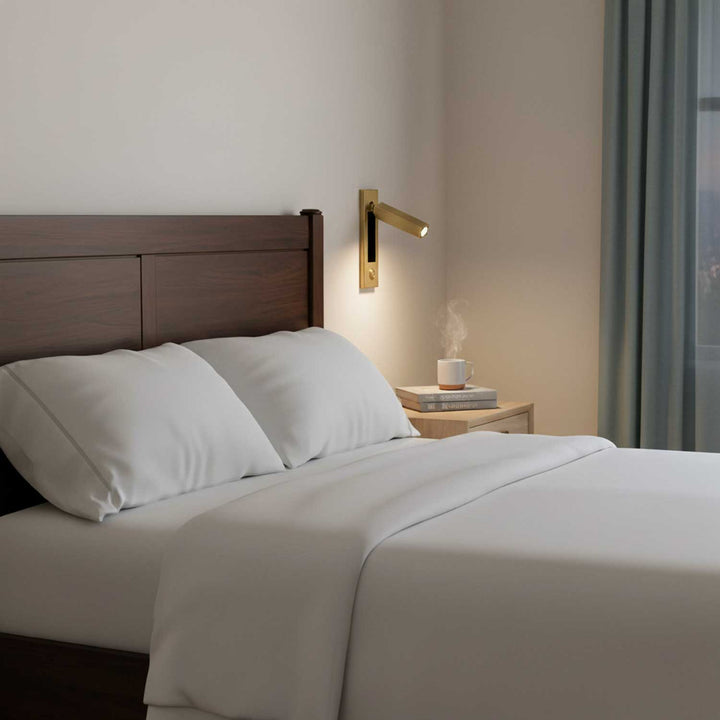 Adjustable LED Bedside Wall Light | 2W 160lm | Dimmable | 3000K/4000K/6000K | 4 Finishes | IP20