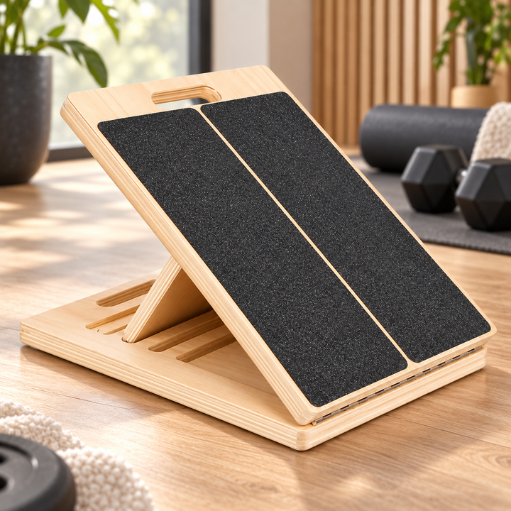 Adjustable Incline Board Foldable Wooden Portable with 5 Angle Positions 1
