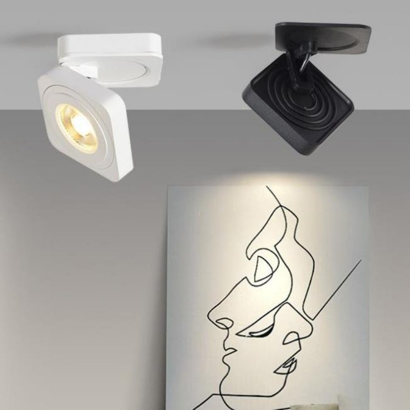 Adjustable Ceiling Light Aluminum Square Surface Mounted LED 2