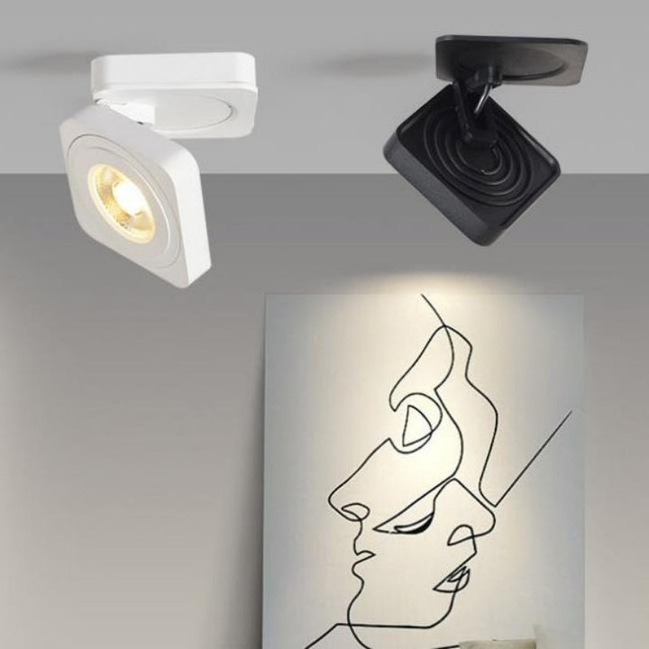 Adjustable Ceiling Light Aluminum Square Surface Mounted LED 2