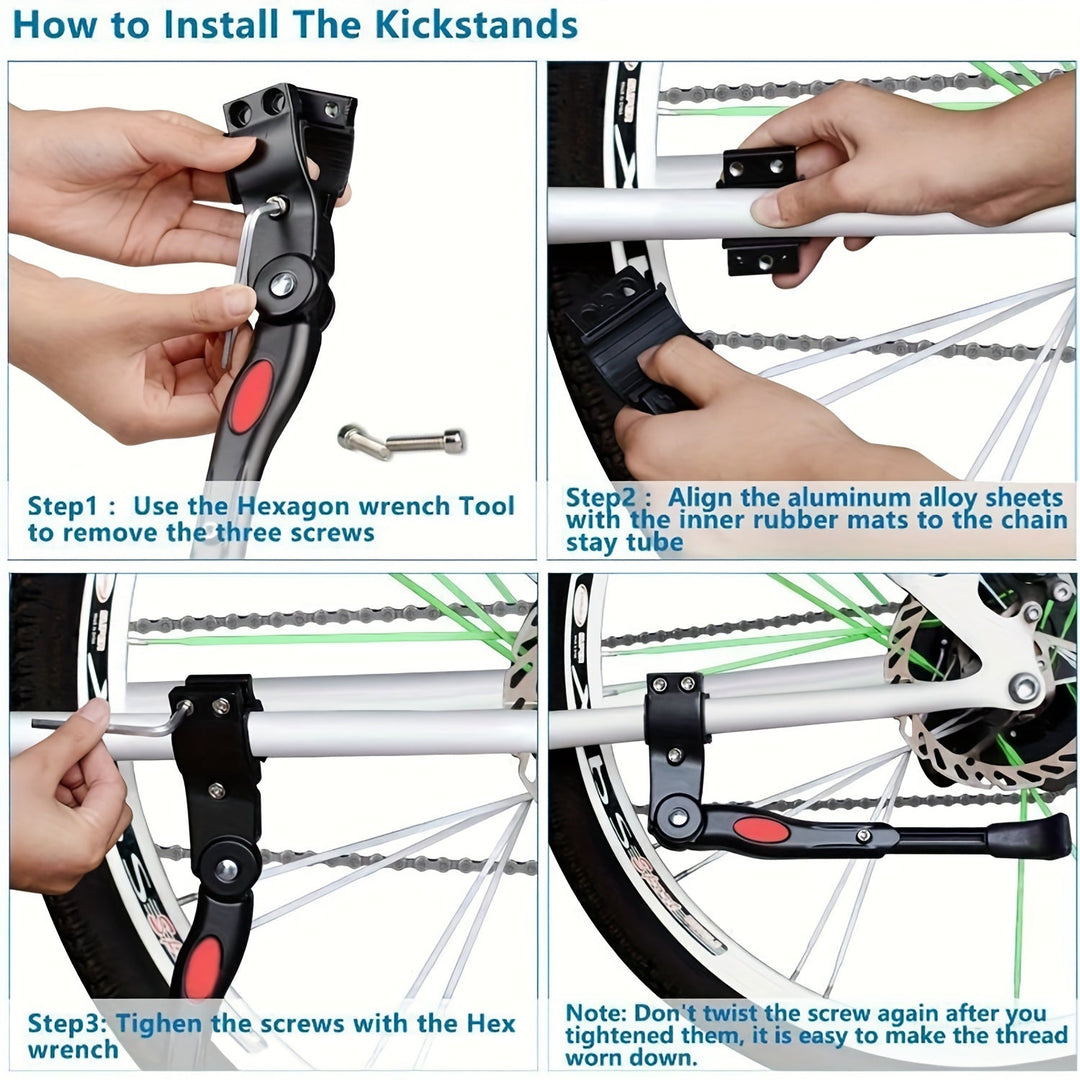 Adjustable bicycle stand 32.7-37.8 cm made of aluminum 3