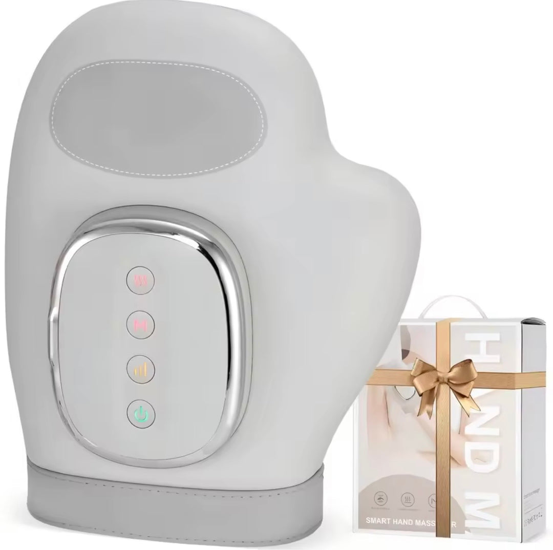 Air Compression Hand Massager | Heat Function | 3 Modes &amp; 5 Intensity Levels | 2000mAh Rechargeable
