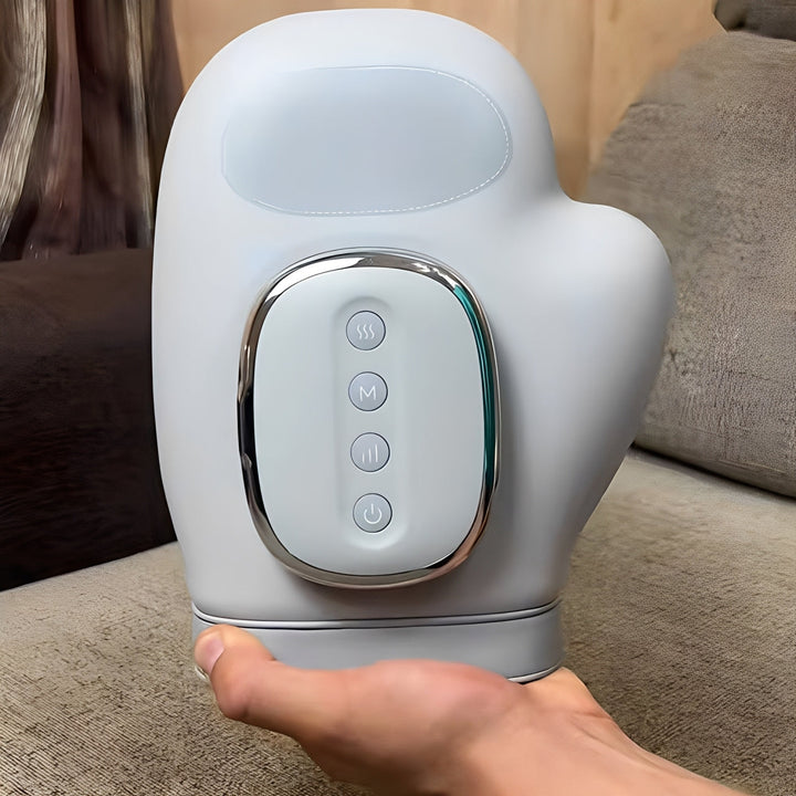 Air Compression Hand Massager | Heat Function | 3 Modes &amp; 5 Intensity Levels | 2000mAh Rechargeable