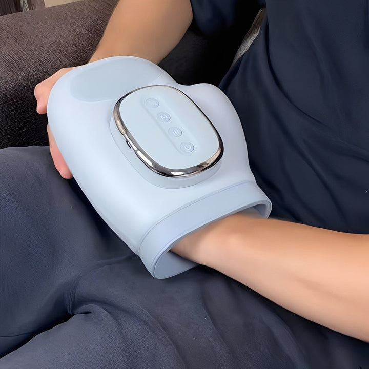 Air Compression Hand Massager | Heat Function | 3 Modes &amp; 5 Intensity Levels | 2000mAh Rechargeable