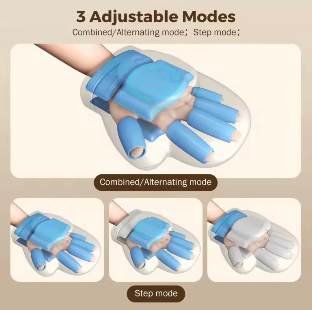 Air Compression Hand Massager | Heat Function | 3 Modes &amp; 5 Intensity Levels | 2000mAh Rechargeable