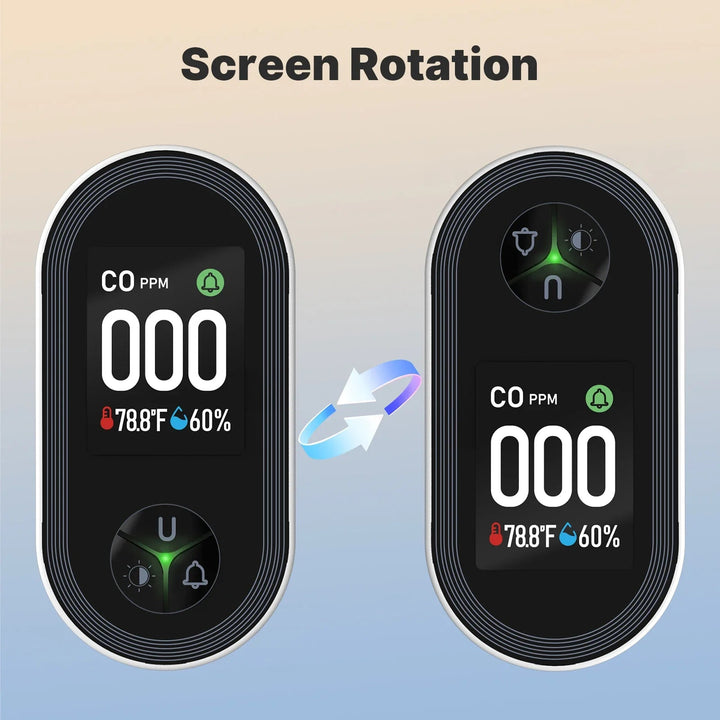 Air Monitor Sensor | CO Detection, Temperature &amp; Humidity Display