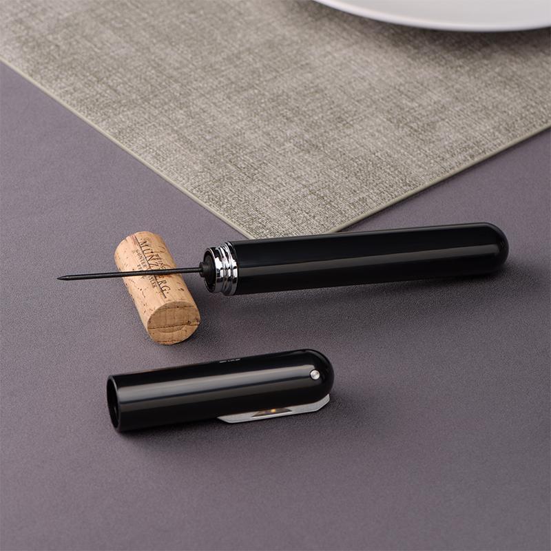 Air Pressure Wine Bottle Opener with Foil Cutter | Needle Pump Removes Cork Without Damage | Ergonomic Grip Handle