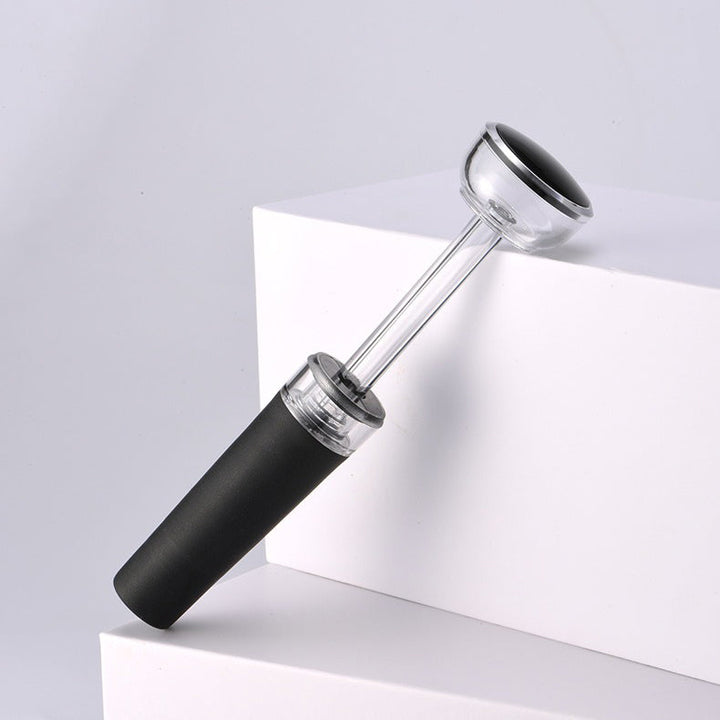 Air Pressure Wine Bottle Opener with Foil Cutter | Needle Pump Removes Cork Without Damage | Ergonomic Grip Handle