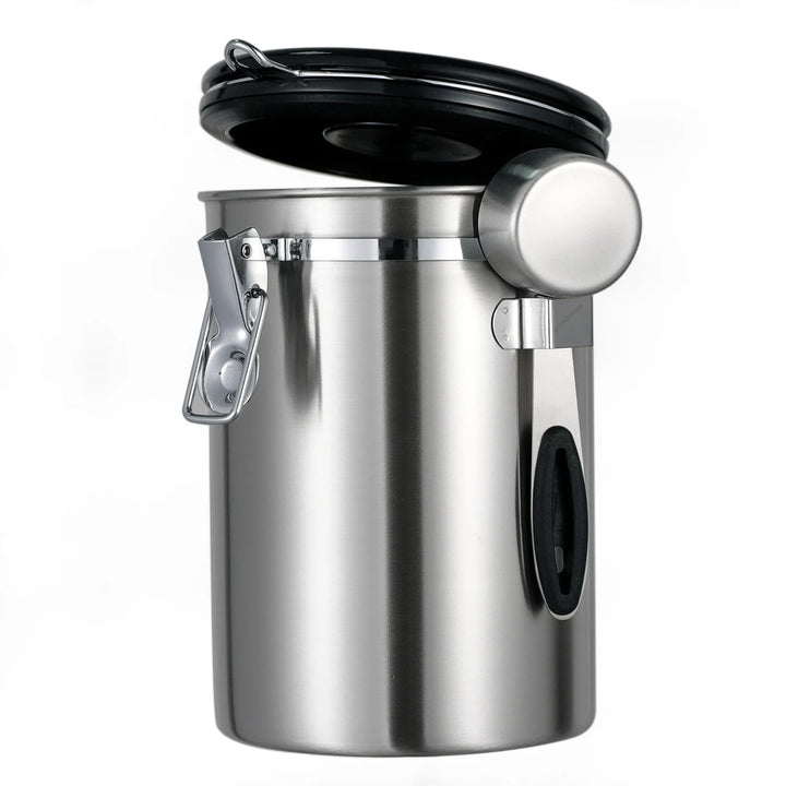 Airtight Coffee Container CO2 Valve Storage Canister with Scoop 1