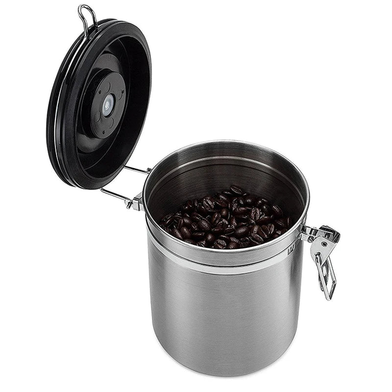 Airtight Coffee Container CO2 Valve Storage Canister with Scoop 5