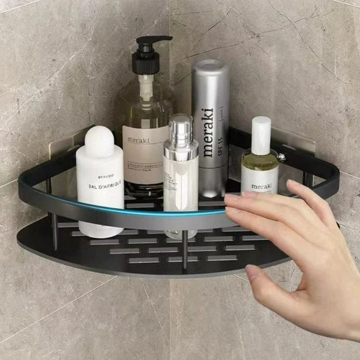 Alira | Corner Shower Caddy Shelf | Self-Adhesive &amp; Rustproof Bathroom Storage