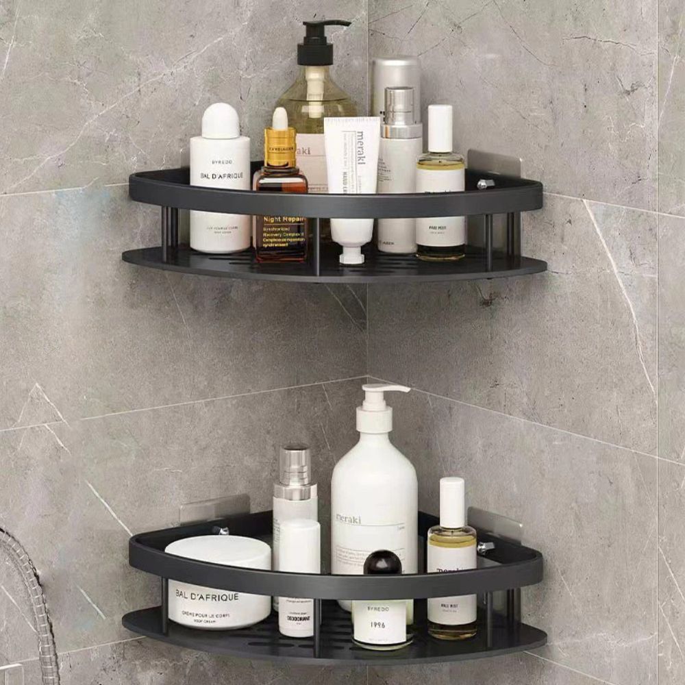 Alira | Corner Shower Caddy Shelf | Self-Adhesive &amp; Rustproof Bathroom Storage