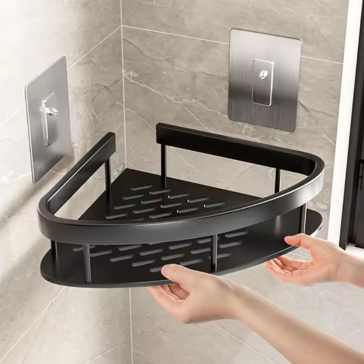 Alira | Corner Shower Caddy Shelf | Self-Adhesive &amp; Rustproof Bathroom Storage
