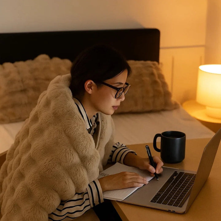 All-Season Plush Blanket | Lightweight Throw for Bed, Sofa or Travel | Machine Washable, Cosy Year-Round Comfort