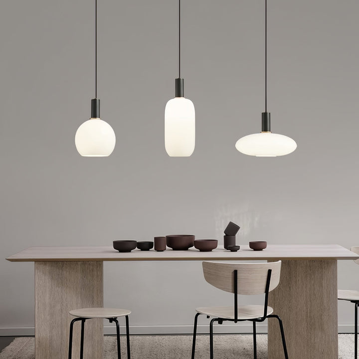 Glass Pendant Ceiling Light E27 Fitting Adjustable Cord 3