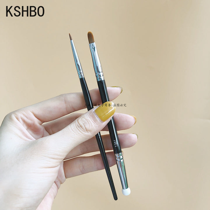 Angled Eyebrow Brush Set for Women | 2-Piece Synthetic Bristle Brushes | Precise Brows &amp; Clean Eyeliner Edges Daily
