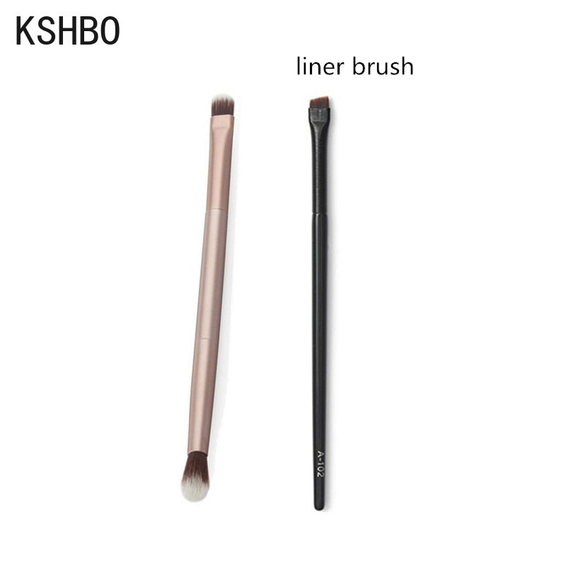 Angled Eyebrow Brush Set for Women | 2-Piece Synthetic Bristle Brushes | Precise Brows &amp; Clean Eyeliner Edges Daily