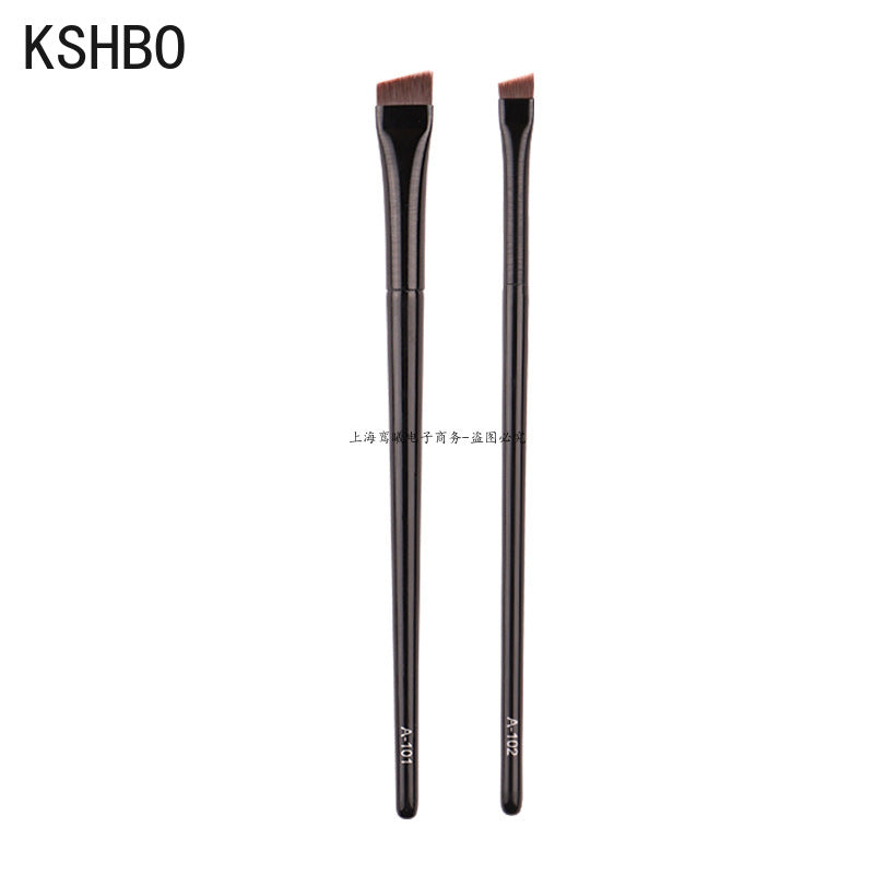 Angled Eyebrow Brush Set for Women | 2-Piece Synthetic Bristle Brushes | Precise Brows &amp; Clean Eyeliner Edges Daily