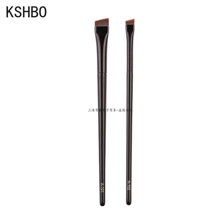 Angled Eyebrow Brush Set for Women | 2-Piece Synthetic Bristle Brushes | Precise Brows &amp; Clean Eyeliner Edges Daily