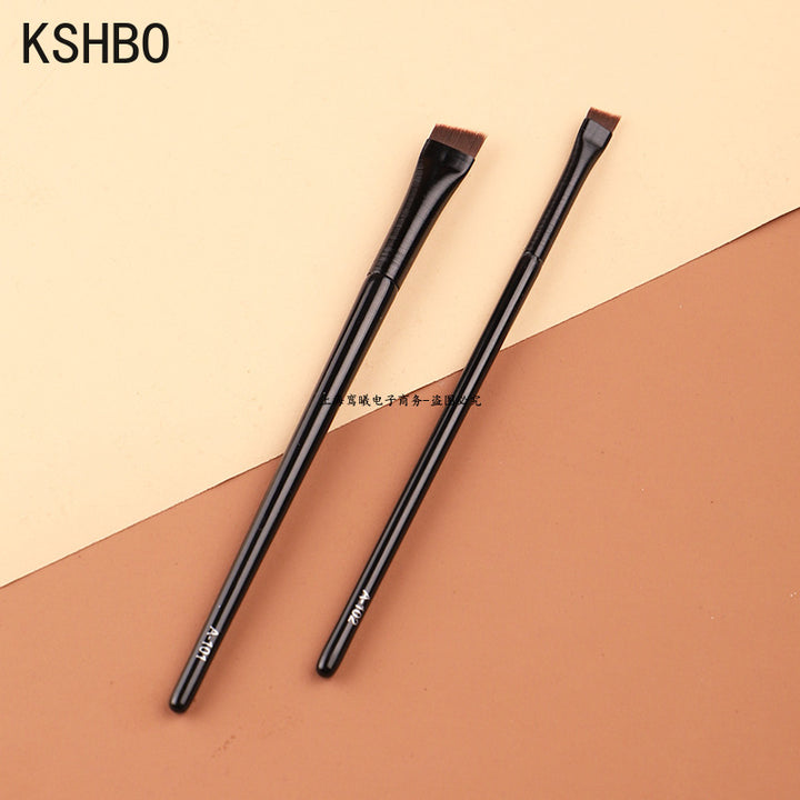 Angled Eyebrow Brush Set for Women | 2-Piece Synthetic Bristle Brushes | Precise Brows &amp; Clean Eyeliner Edges Daily