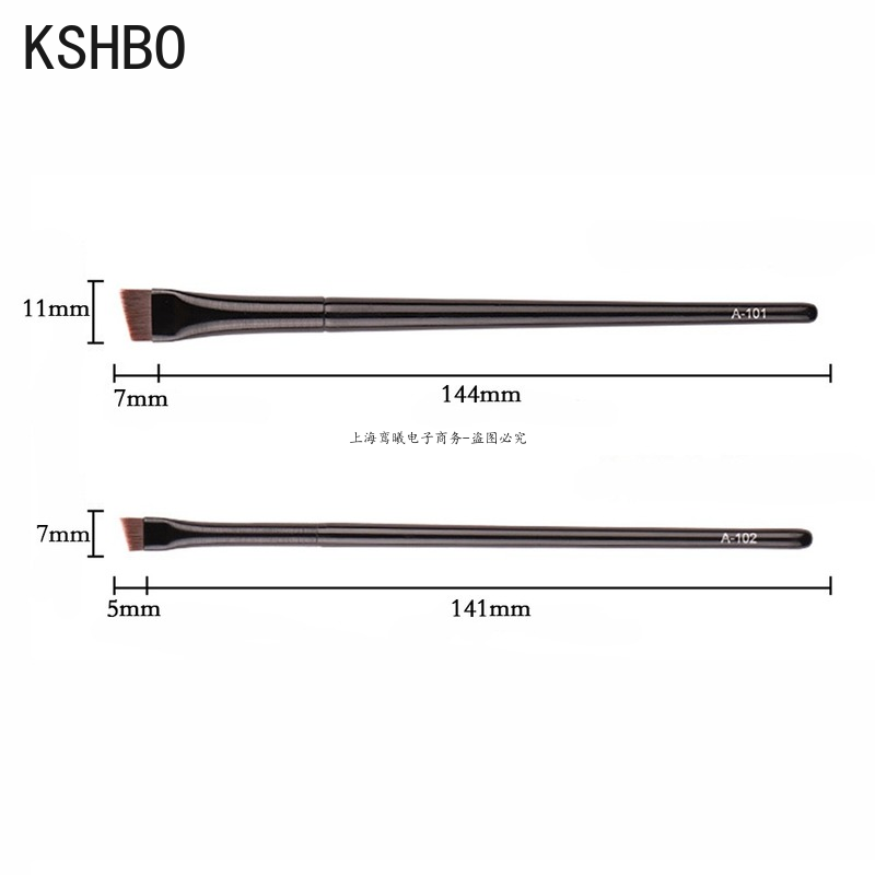 Angled Eyebrow Brush Set for Women | 2-Piece Synthetic Bristle Brushes | Precise Brows &amp; Clean Eyeliner Edges Daily