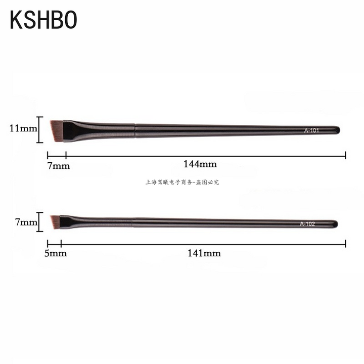 Angled Eyebrow Brush Set for Women | 2-Piece Synthetic Bristle Brushes | Precise Brows &amp; Clean Eyeliner Edges Daily