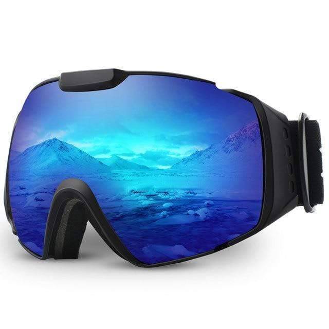 Anti-Fog Ski Goggles OTG Compatible | Spherical PC+UV Lens for Anti-Glare | Fits Helmets &amp; Prescription Glasses