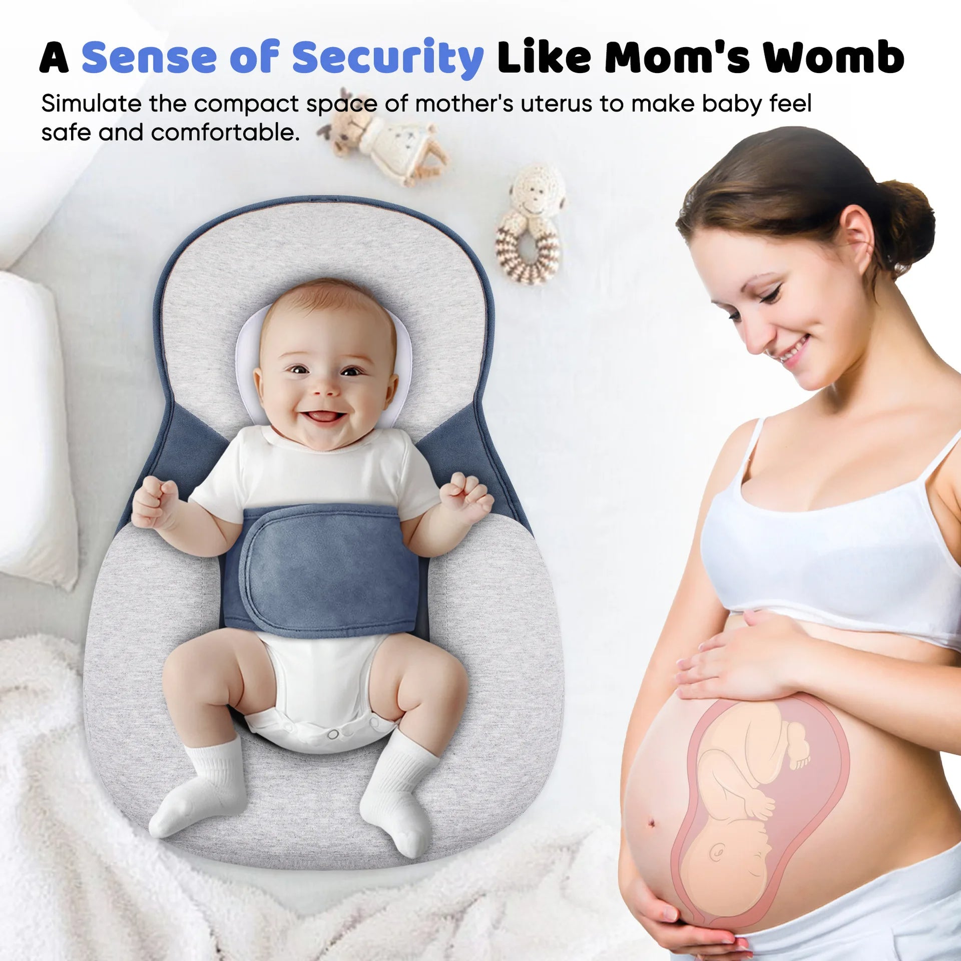 Anti-Reflux Baby Rest Pillow with Adjustable Support | Ergonomic Design for Healthier Sleep 3