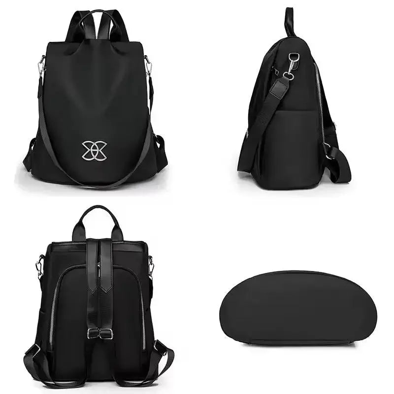 Anti-Theft Backpack | Large Capacity Water-Resistant Nylon Travel Bag