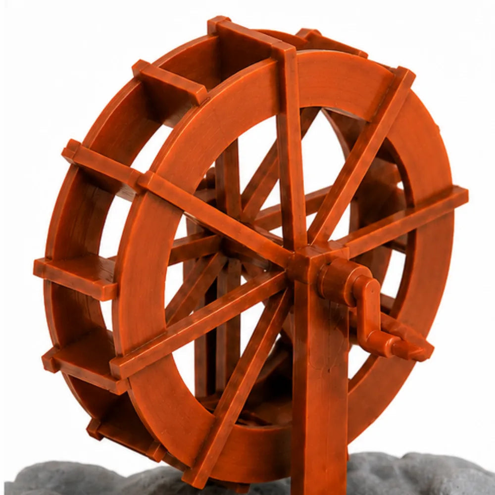 Aquarium Decoration Skeleton | Waterwheel Bubble Aerator