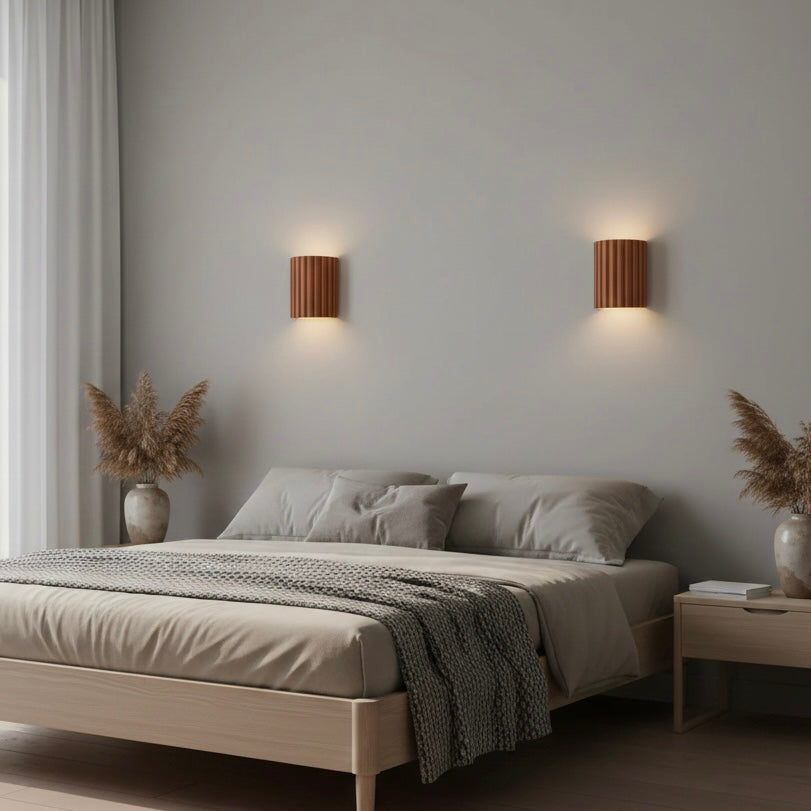 ArtisanGlow artistic resin wall sconce with elegant LED lighting