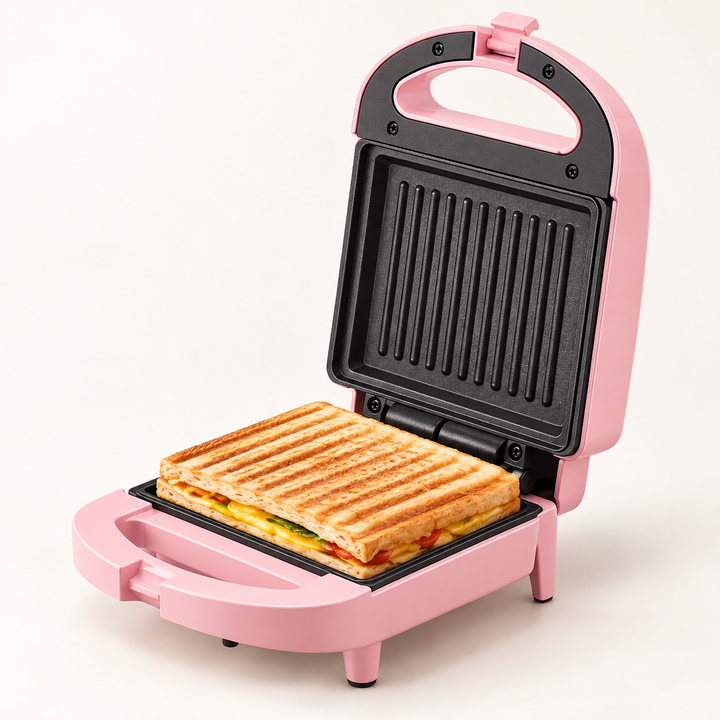 Auto Sealing Sandwich Maker Toaster | Dual Heat Non-Stick Plates | Compact Countertop Design for Mess-Free Meals 5