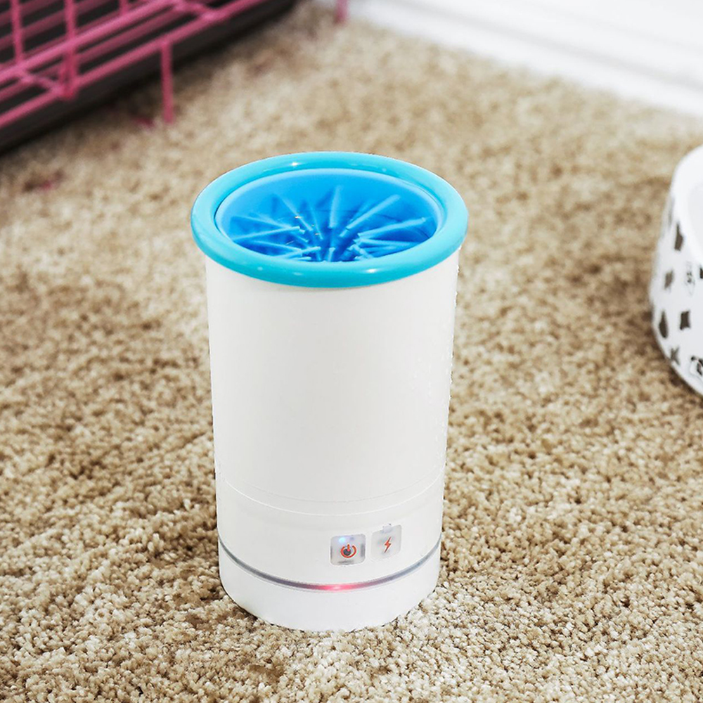 Automatic Dog Paw Washer | USB Rechargeable with Rotating Silicone Bristles | Removes Mud and Dirt in Just Minutes