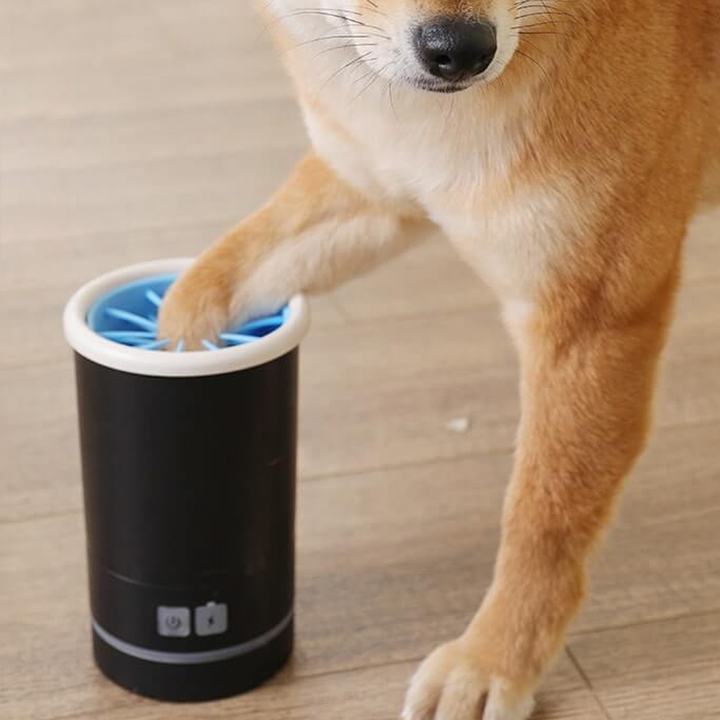 Automatic Dog Paw Washer | USB Rechargeable with Rotating Silicone Bristles | Removes Mud and Dirt in Just Minutes
