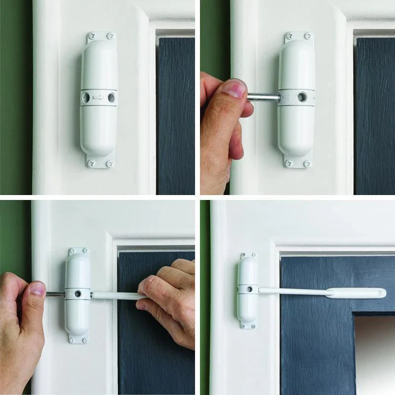 Automatic Door Closer | Quiet Cushioned Closing Mechanism | Reduces Drafts, Noise & Energy Loss in Home Interiors