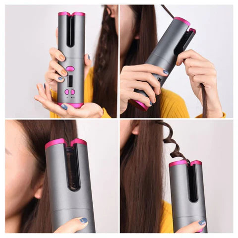 Automatic Hair Curler | Cordless Rechargeable Curling Iron