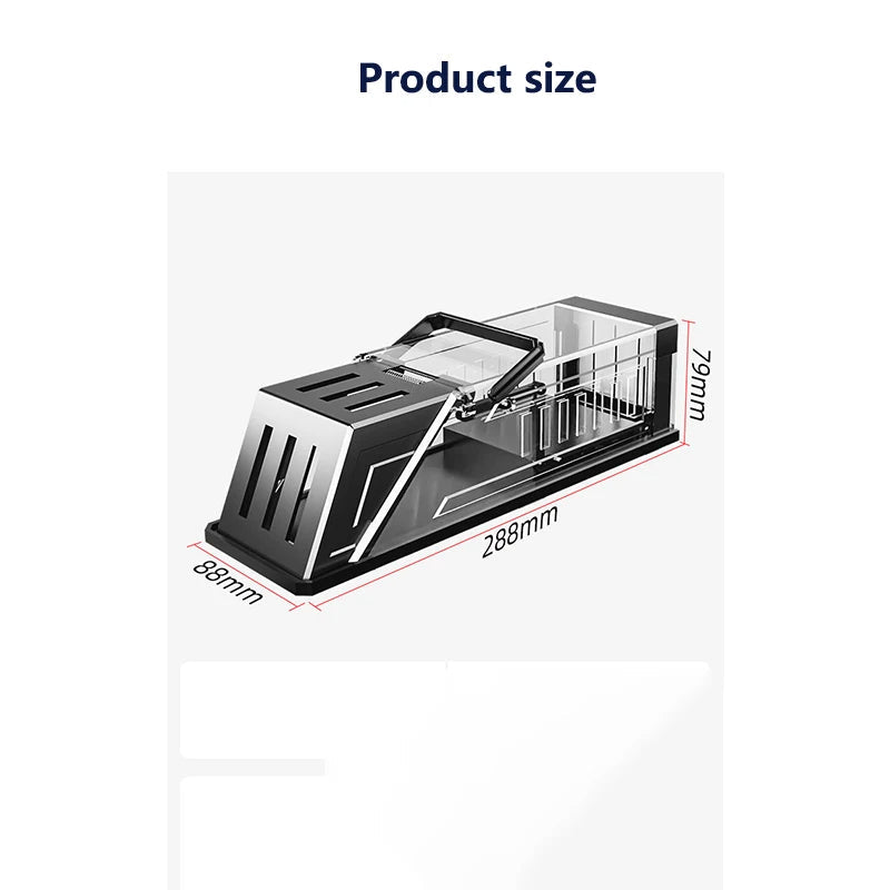 Automatic Mouse Trap Cage ABS and PC | Sensitive Trigger with Anti Escape Design | Reusable Humane Rodent Control