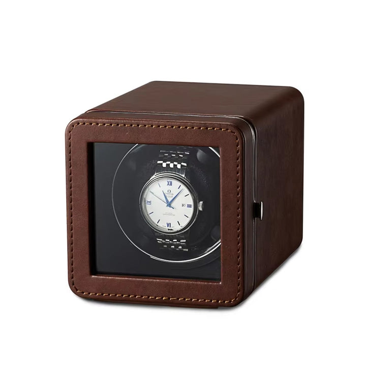 Automatic Watch Winder | 5 Rotation Modes | USB Type-C | Quiet Japanese Motor | PU Leather