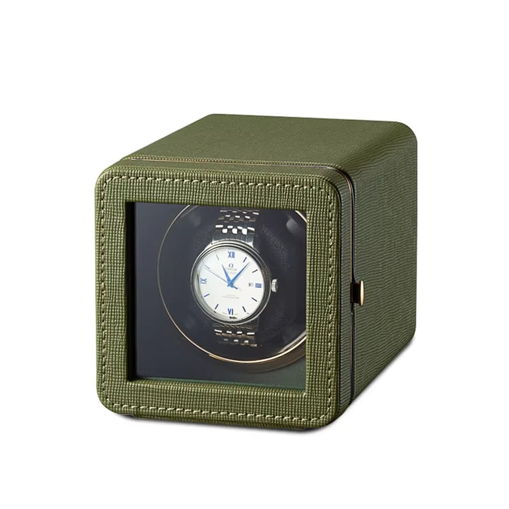 Automatic Watch Winder | 5 Rotation Modes | USB Type-C | Quiet Japanese Motor | PU Leather