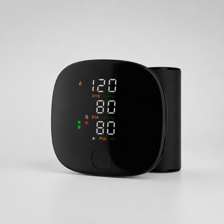 Wrist Blood Pressure Monitor Automatic | Arrhythmia Detection, LED Display, Dual-User Memory | USB Rechargeable 5