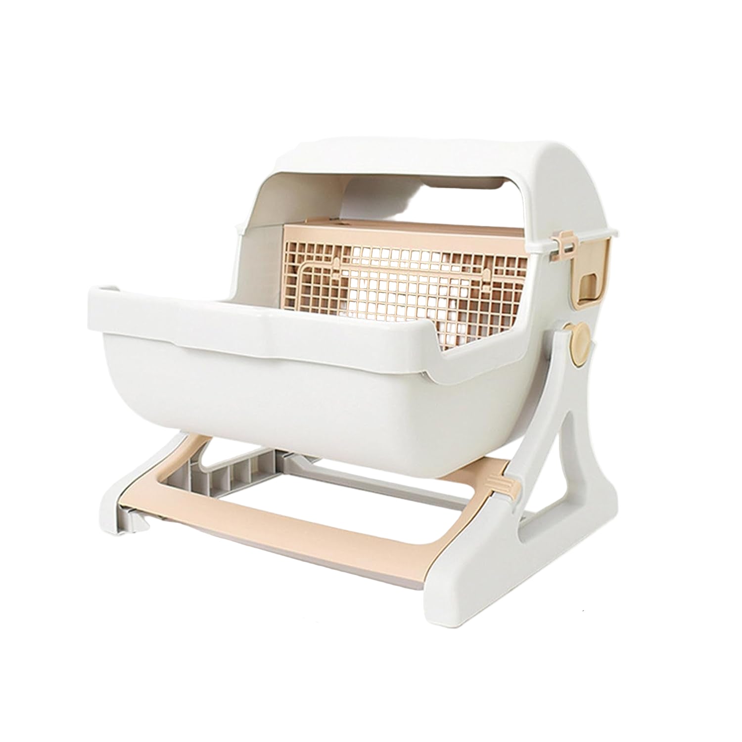 Automatic Cat Litter Box with Built-In Tipping Tray | Odourless Design for Easy Cleaning 4