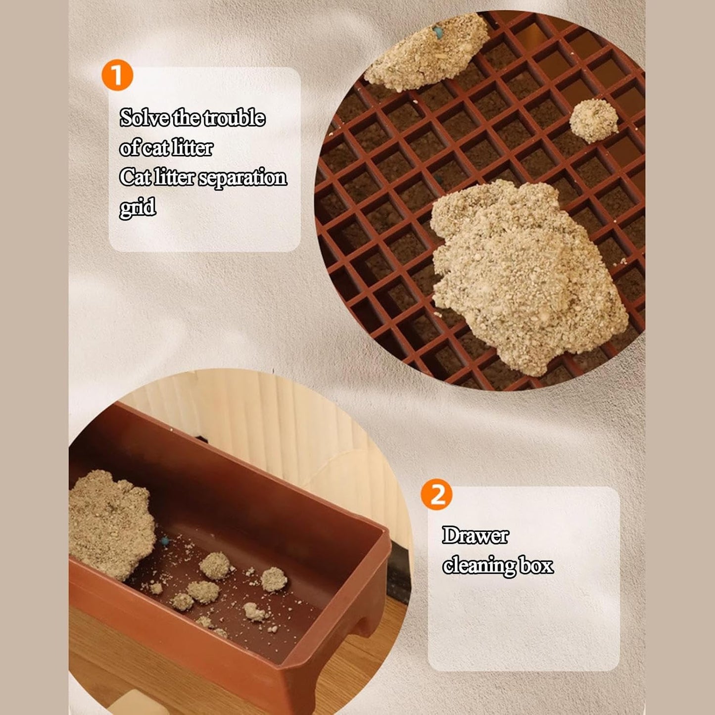 Automatic Cat Litter Box with Built-In Tipping Tray | Odourless Design for Easy Cleaning 6