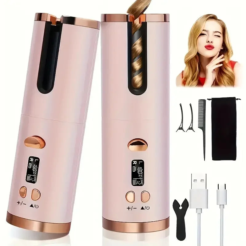 Automatic Hair Curler – Cordless Fast Heating | Rechargeable Hair Styling Tool 8