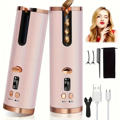 Automatic Hair Curler – Cordless Fast Heating | Rechargeable Hair Styling Tool 8
