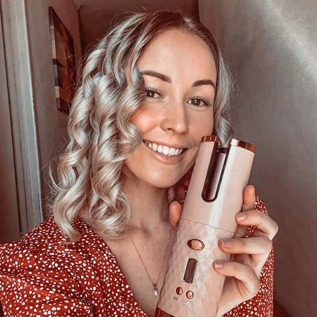 Automatic Hair Curler – Cordless Fast Heating | Rechargeable Hair Styling Tool 9