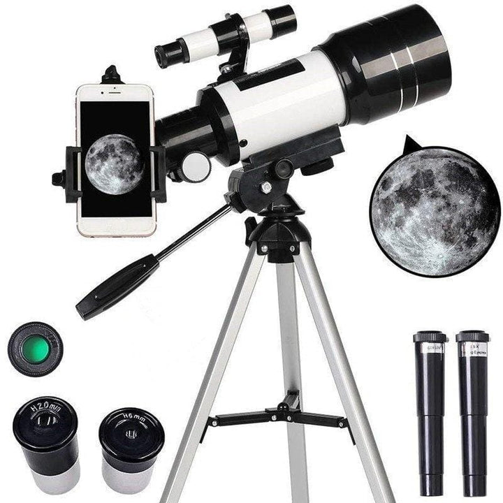 Astronomical Telescope for Beginners | 70mm Aperture &amp; 300mm Focal Length | Up to 150x Magnification, Phone Adapter Included 1