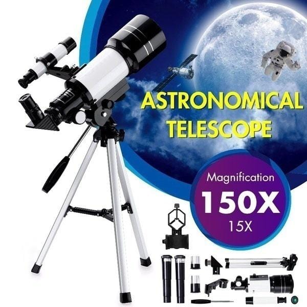 Astronomical Telescope for Beginners | 70mm Aperture &amp; 300mm Focal Length | Up to 150x Magnification, Phone Adapter Included 4