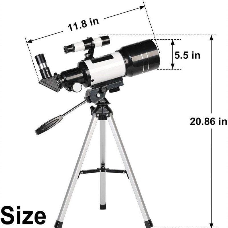 Astronomical Telescope for Beginners | 70mm Aperture &amp; 300mm Focal Length | Up to 150x Magnification, Phone Adapter Included 8